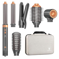Cepillo Secador Air Styler 7 En 1, Doble Voltaje Con Alisador, Rizador, Voluminizador