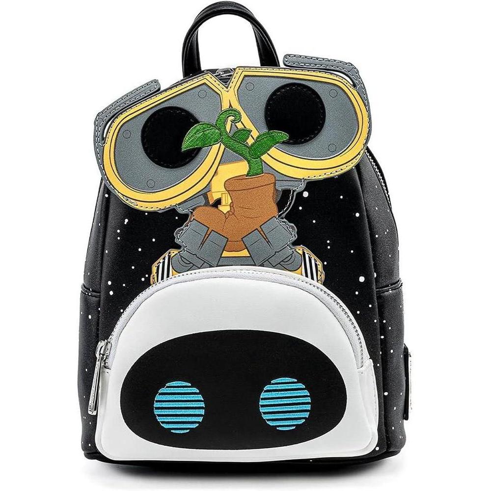 Loungefly POP Disney Pixar Wall-E Eve Earth Day, bolsa de hombro con correa doble para mujer, diseño multicolor vibrante