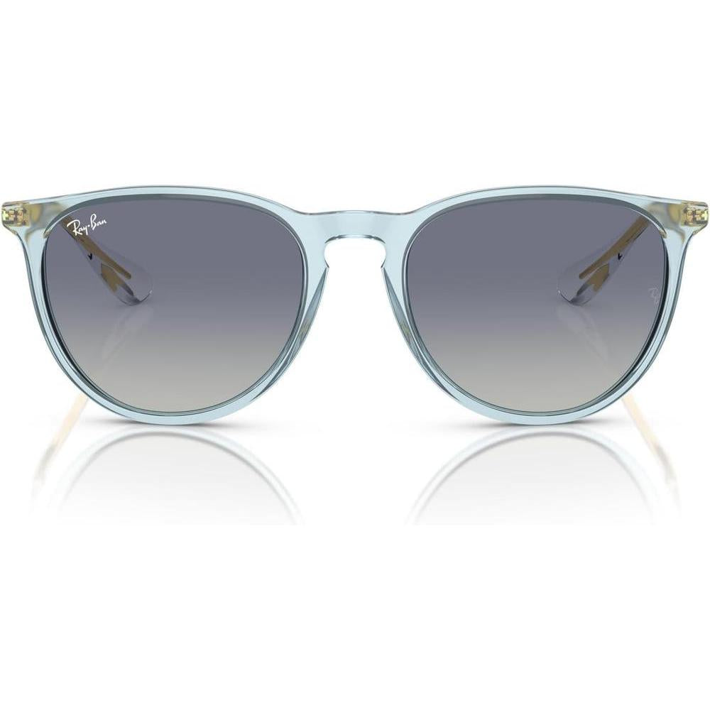 Gafas de sol redondas Ray-Ban Erika, protección UV, con estuche y paño de limpieza, diseño moderno