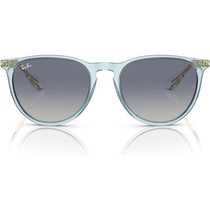 Gafas de sol redondas Ray-Ban Erika, protección UV, con estuche y paño de limpieza, diseño moderno