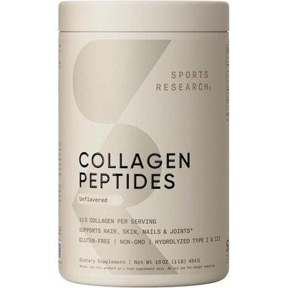 Péptidos de colágeno sin sabor, certificado Paleo sin OMGs ni gluten, fácil de mezclar para piel y articulaciones saludables