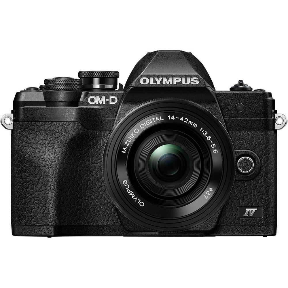 Cámara Olympus OM-D E-M10 Mark IV del sistema Micro Cuatro Tercios con lente M.Zuiko Digital ED y video 4K