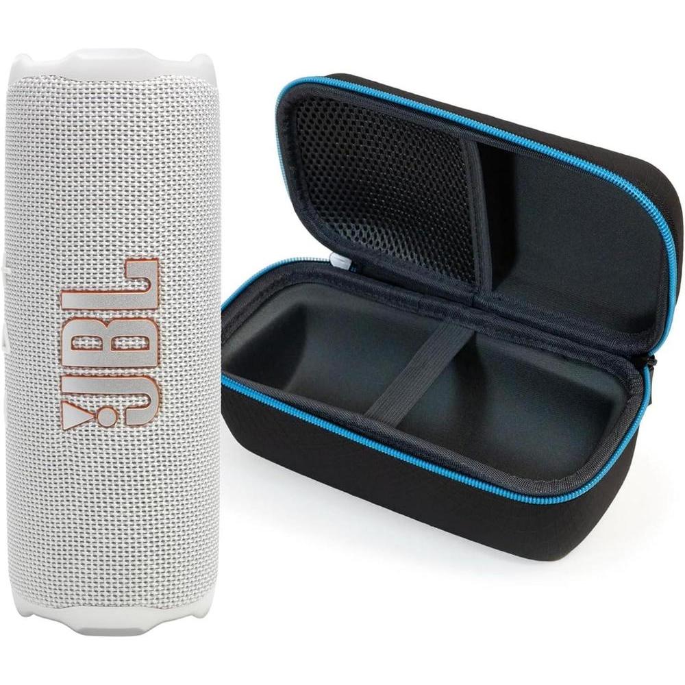 Altavoz Bluetooth JBL Flip 7 con funda protectora Divvi! para sonido potente y resistencia a agua, polvo y caídas