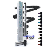 Wonderskin Eyeliner de larga duración, delineador resistente al agua y manchas con efecto glitter. Tecnología TruGlide para aplicación precisa