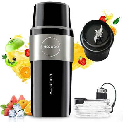 Licuadora Mojoco personal portátil recargable, cuchillas de acero inoxidable, ideal para batidos y smoothies en movimiento