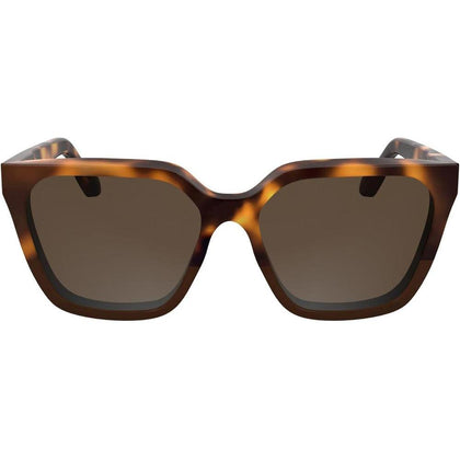 Gafas de sol cuadradas para mujer de Calvin Klein, eco-amigables y elegantes, con acetato renovado y logotipo discreto