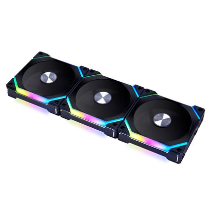 Lian Li UNI Ventilador SL120 V2 RGB negro triple paquete con controlador - UF-SL120V2-3B (V2)