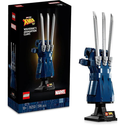 LEGO Marvel Wolverine Adamantium Claw con 596 piezas, inspirado en la serie de anime de 1997, ideal para fanáticos adultos