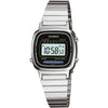 Reloj digital Casio para mujer con pulsera de acero inoxidable, modelo LA670W, estilo moderno y resistente al agua