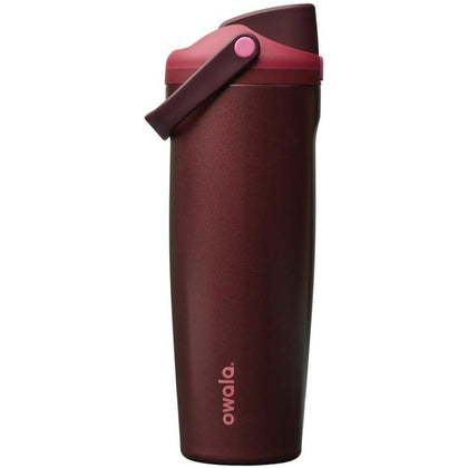 Botella de agua Owala FreeSip de acero inoxidable, con boquilla de dos vías, pajita incorporada y asa de cubo, ideal para deportes