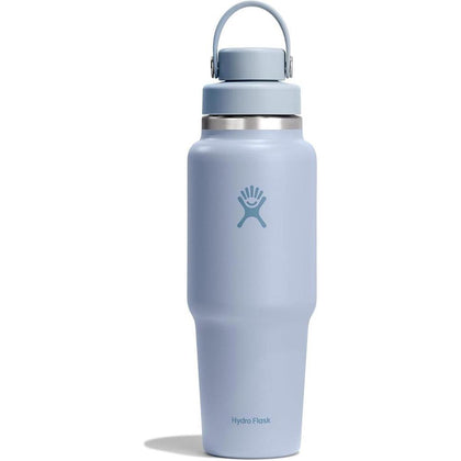 Botella de viaje Hydro Flask con tapa a prueba de fugas y aislamiento al vacío, compatible con portavasos, color Surf