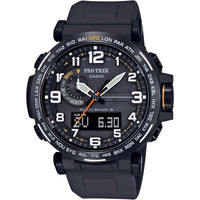 Reloj Casio Pro Trek, Sensor Triple, Resistente al Agua, Brújula, Altímetro, Barómetro, Termómetro, Movimiento de Cuarzo Solar