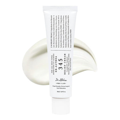 345 Relief Crema + Hidratante con Niacinamida y Agua de Hoja de Árbol de Té 50ml
