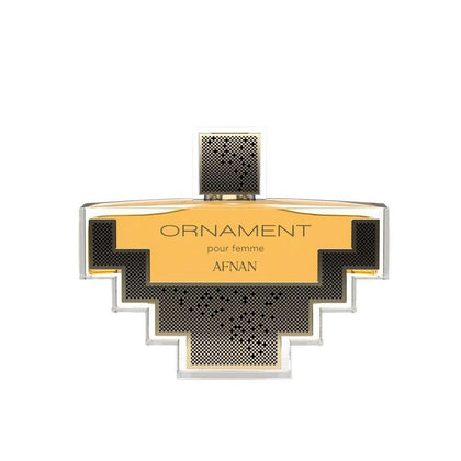 Afnan Ornament Pour Femme Eau De Parfum, fragancia femenina que combina notas exóticas y cálidas para un aroma duradero y elegante