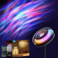 Govee Uplighter lámpara de pie proyector ondulación RGBIC compatible con SmartThings y Alexa moderna