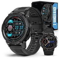 CARBINOX X-Ranger Smart Watch con llamadas, rastreador fitness resistente al agua IP69K, compatible Android e iOS, pantalla AMOLED