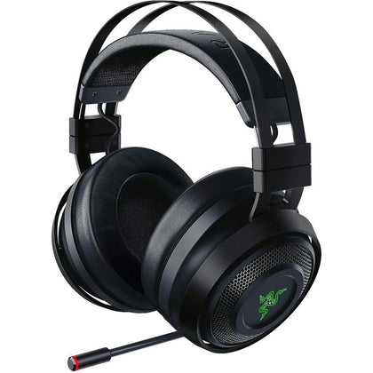 Razer Nari Ultimate Wireless 7.1 Surround Sound Gaming Auriculares: THX Audio y Feedback Haptic - Diadema autoajustable - CHROMA RGB - Mic retráctil - Para PC, PS4, PS5 - Negro