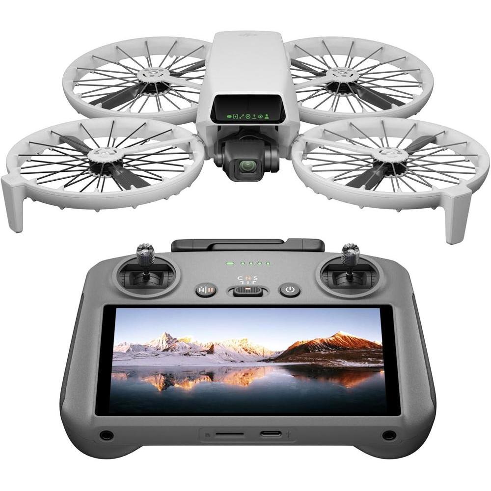 Drone DJI Flip con cámara 4K UHD, control remoto RC 2, cardán 3 ejes, transmisión de video de largo alcance