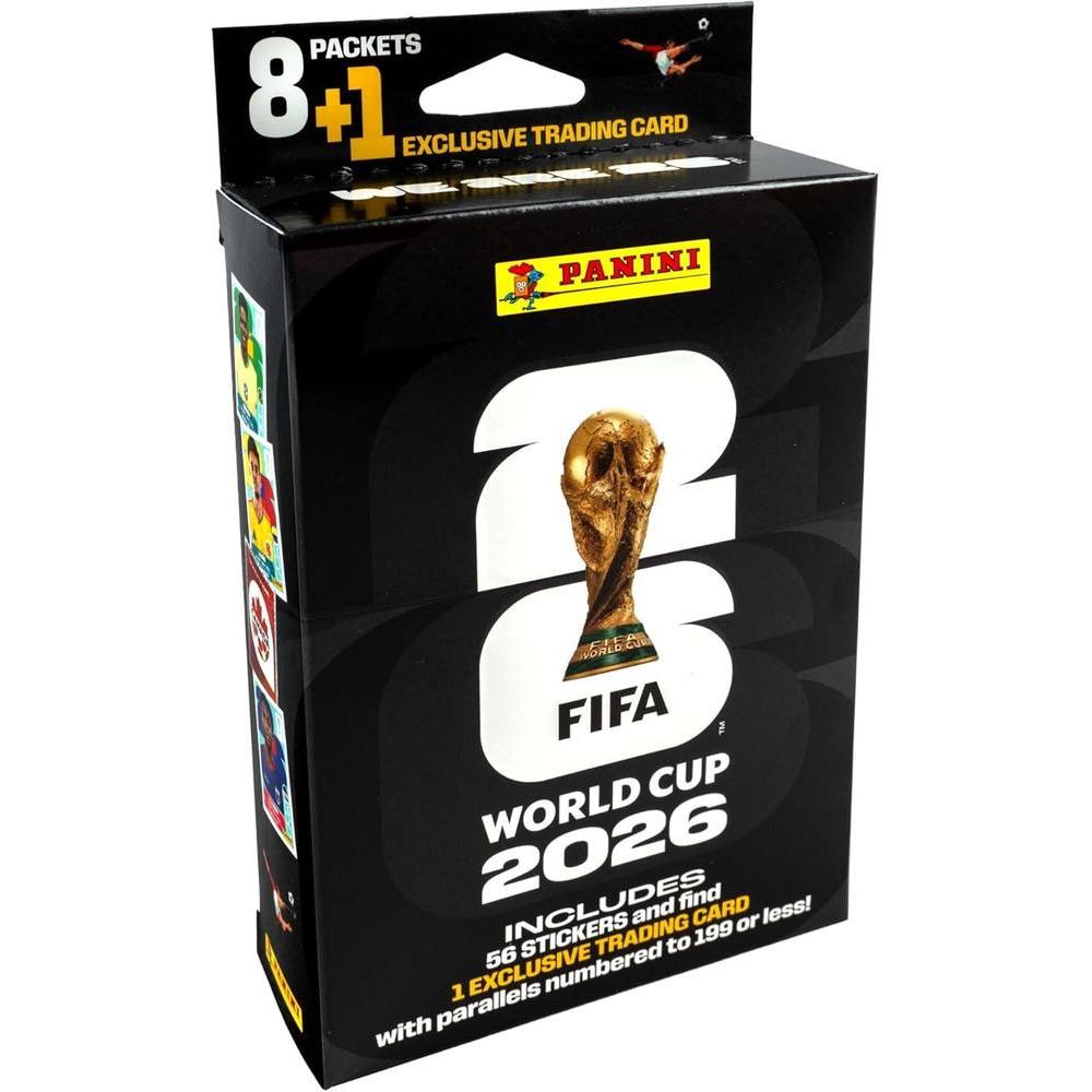 Caja colgante del Mundial de Fútbol 2026 de Panini para coleccionistas y aficionados al fútbol