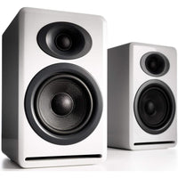 Audioengine P4 Altavoces pasivos de estantería de 2 vías en color blanco para sonido estéreo de alto rendimiento
