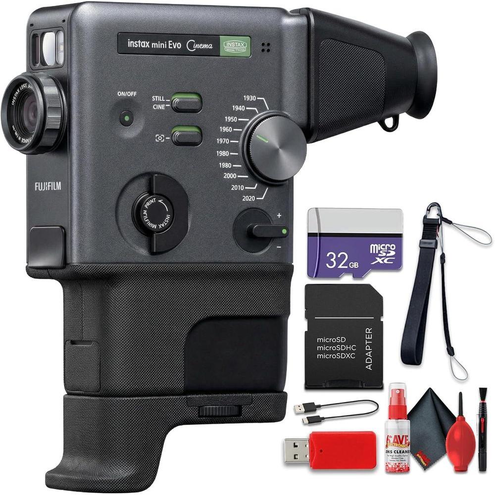 FUJIFILM Instax Mini Evo Cinema Cámara de impresión instantánea con conectividad bluetooth y efectos creativos