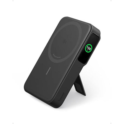 Anker MagGo Power Bank, cargador portátil Qi2 certificado, 15W ultra rápido, compatible con MagSafe, batería 10,000mAh, pantalla inteligente