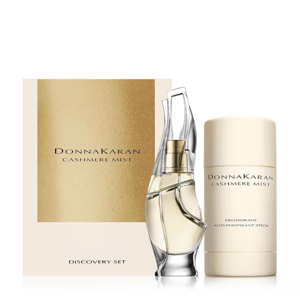 Set Donna Karan Cashmere Mist Discovery Duo, fragancia oriental floral con notas de lirio, jazmín y sándalo para mujer