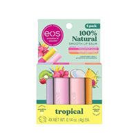 Eos Bálsamos Labiales 100% Naturales - Frambuesa, Maracuyá, Coco, Guayaba