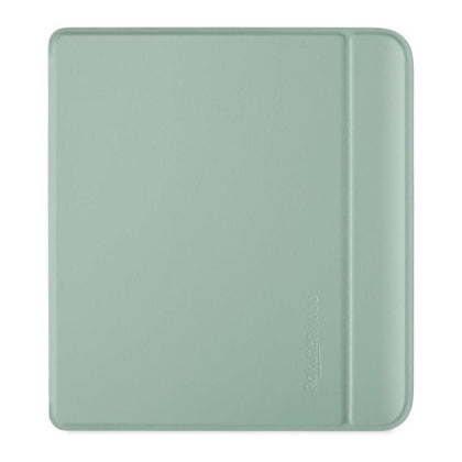 Funda Kobo Libra Colour SleepCover verde jardín, tecnología de sueño y despertador. Soporte 2 vías y cuero vegano