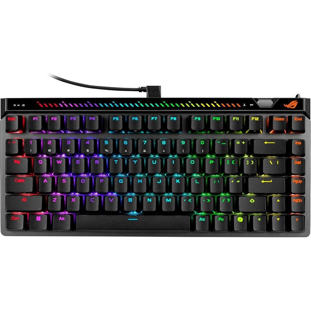 ASUS ROG Falchion Ace 75 HE Teclado para juegos con efecto analógico, interruptor magnético HFX V2 y sondeo de alta frecuencia