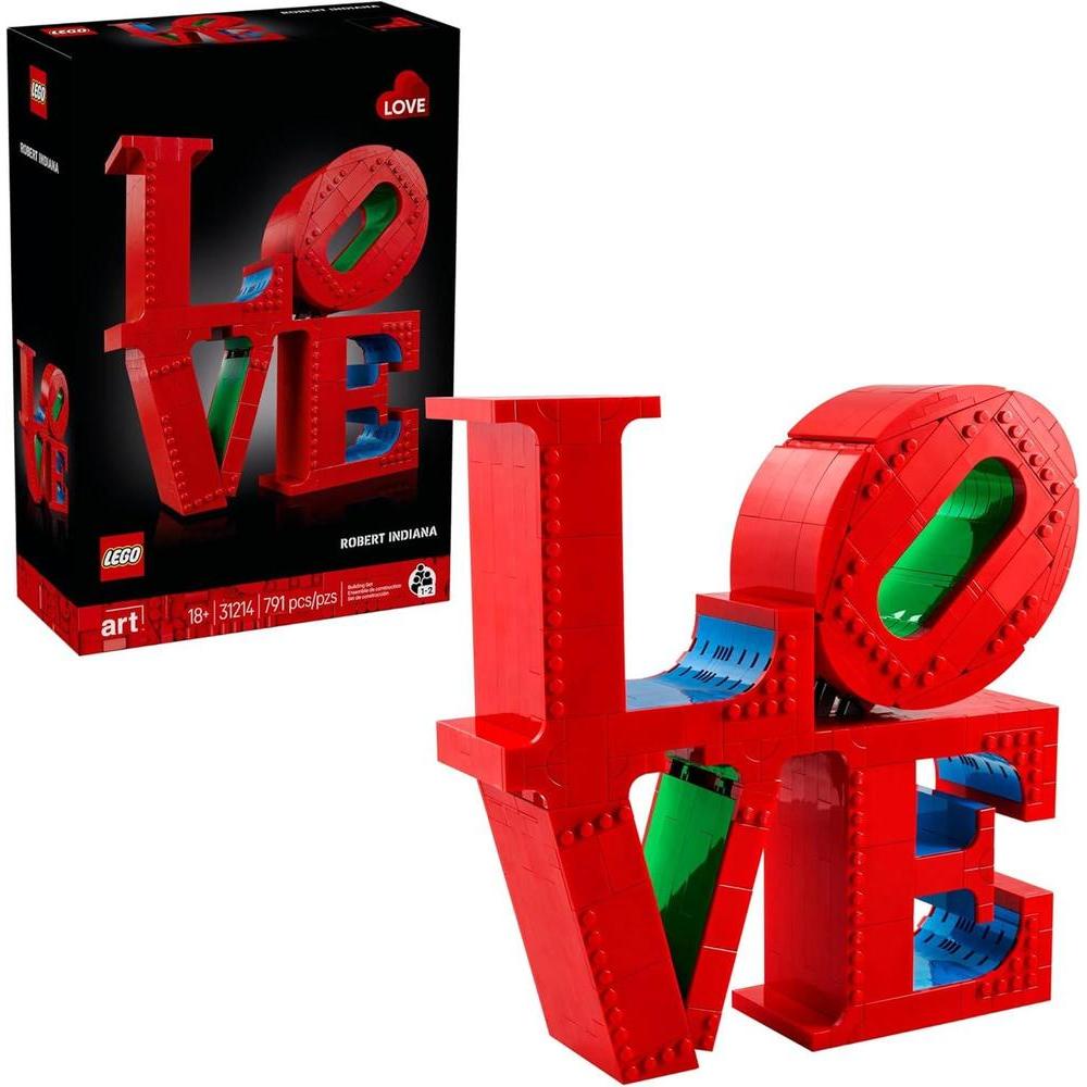 LEGO Art Love 31214, set de construcción coleccionable para adultos, ideal para regalar en ocasiones especiales y decorar