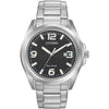 Citizen Reloj Eco-Drive Weekender Garrison Field para hombre en acero inoxidable, esfera negra, modelo AW1430-86E Classic