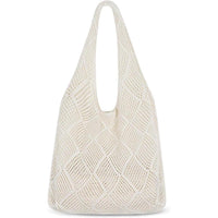 Sightor Bolso Tote Tejido a Crochet, Bolso de Playa de Malla, Bolso Hobo Tejido de Verano, Bolso Tote Boho de Vacaciones para Mujer