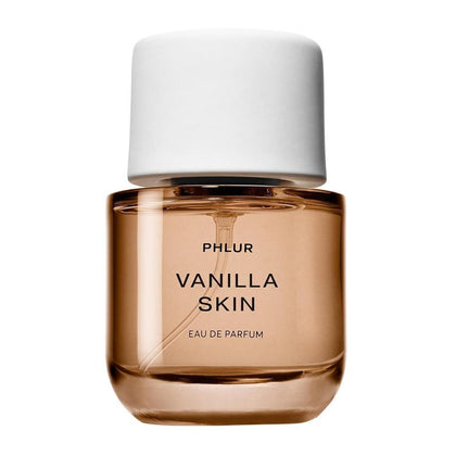 PHLUR Eau de Parfum de piel de vainilla con notas de pimienta rosa, cachemira y sándalo en spray tamaño completo