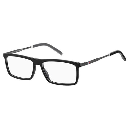 Tommy Hilfiger Gafas de lectura para hombre con protección UV y posibilidad de lentes graduados, negro mate