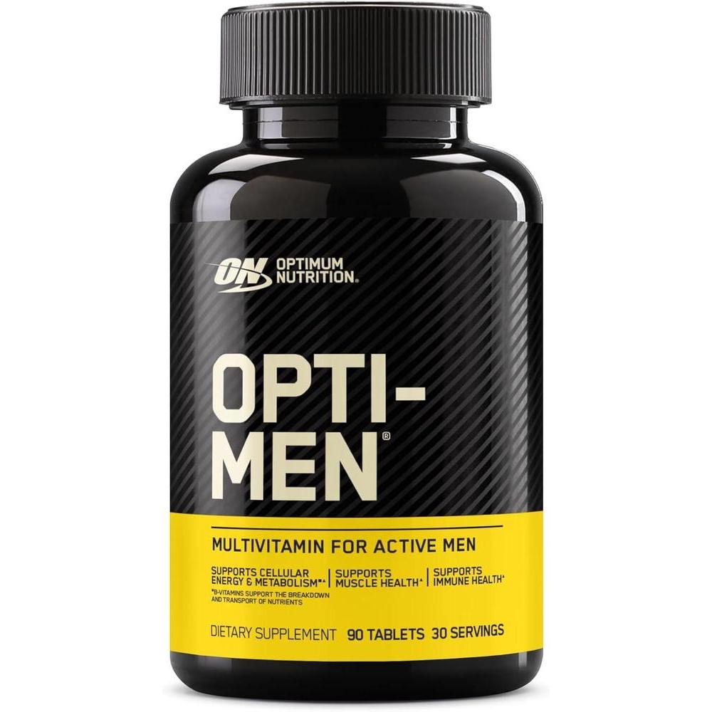 Optimum Nutrition Opti-Men, Vitaminas C, D, E, B12 y Zinc, apoyo inmunológico, multivitamínico diario, 90 unidades