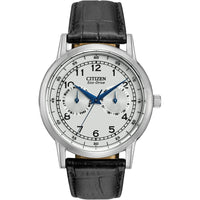 Reloj Citizen Eco-Drive Corso para hombre, clásico, con acero inoxidable y correa de cuero sintético, resistente al agua