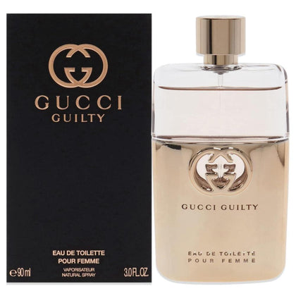 Gucci Guilty Eau De Toilette Spray para mujer, fragancia afrutada y sensual de la casa de diseño de Gucci