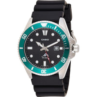 Casio MDV106 Reloj análogo unisex con caja de acero inoxidable, banda de resina, resistencia al agua, batería 3 años