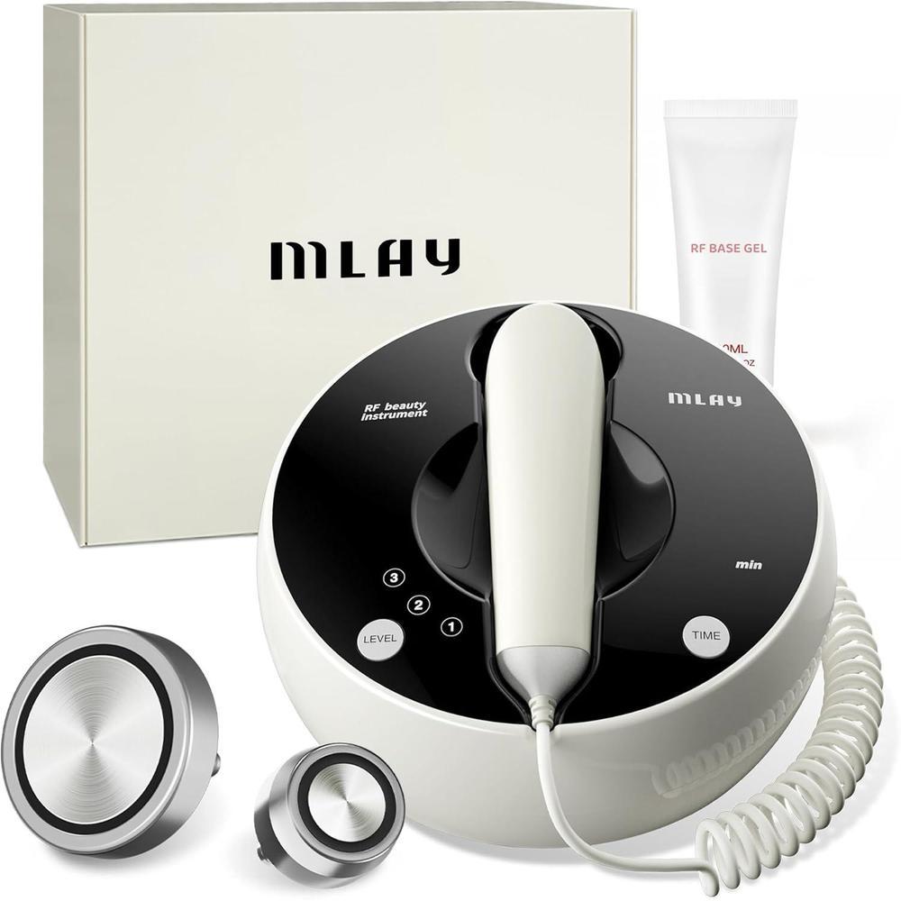 MLAY Máquina profesional de belleza con radiofrecuencia y sondas, tecnología antienvejecimiento para reducir arrugas, uso en casa
