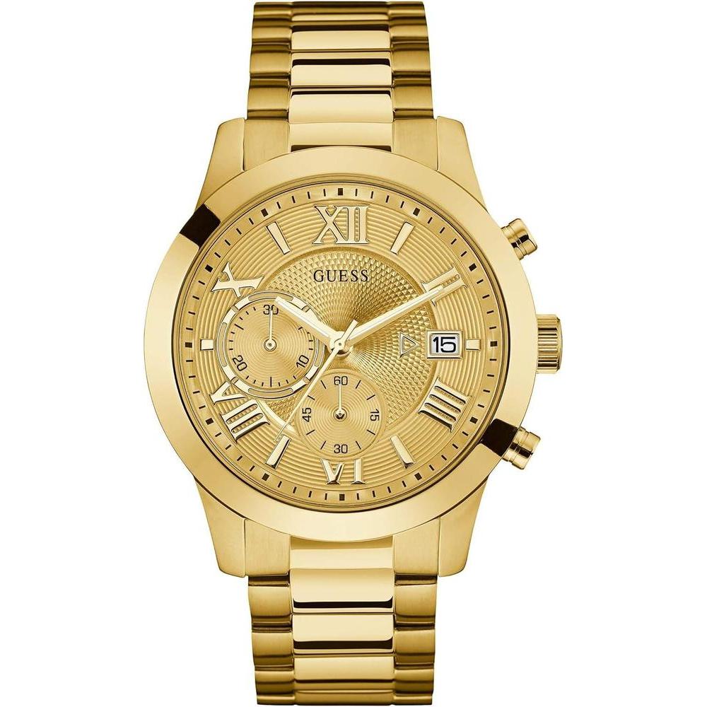 Reloj GUESS para Hombre Cronógrafo de Acero Inoxidable Gunmetal Resistente al Agua con Correa de Acero