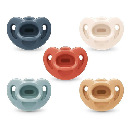 Chupetes NUK Comfy ortodóncicos para bebés de 0 a 6 meses, colección Timeless, conjunto de 5