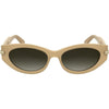 Calvin Klein Gafas de Sol Mujer CK25502S Beige Opalino Lente Marrón Gradiente