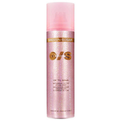 On 'Til Dawn Spray Fijador con Glitter Resistente al Agua - Brown Sugar