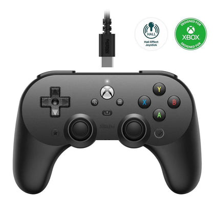 8Bitdo Pro 2 Wired Controller for Xbox with Hall Effect Joysticks, Hall Triggers, 3.5mm Audio Jack, Compatible with Xbox and PC