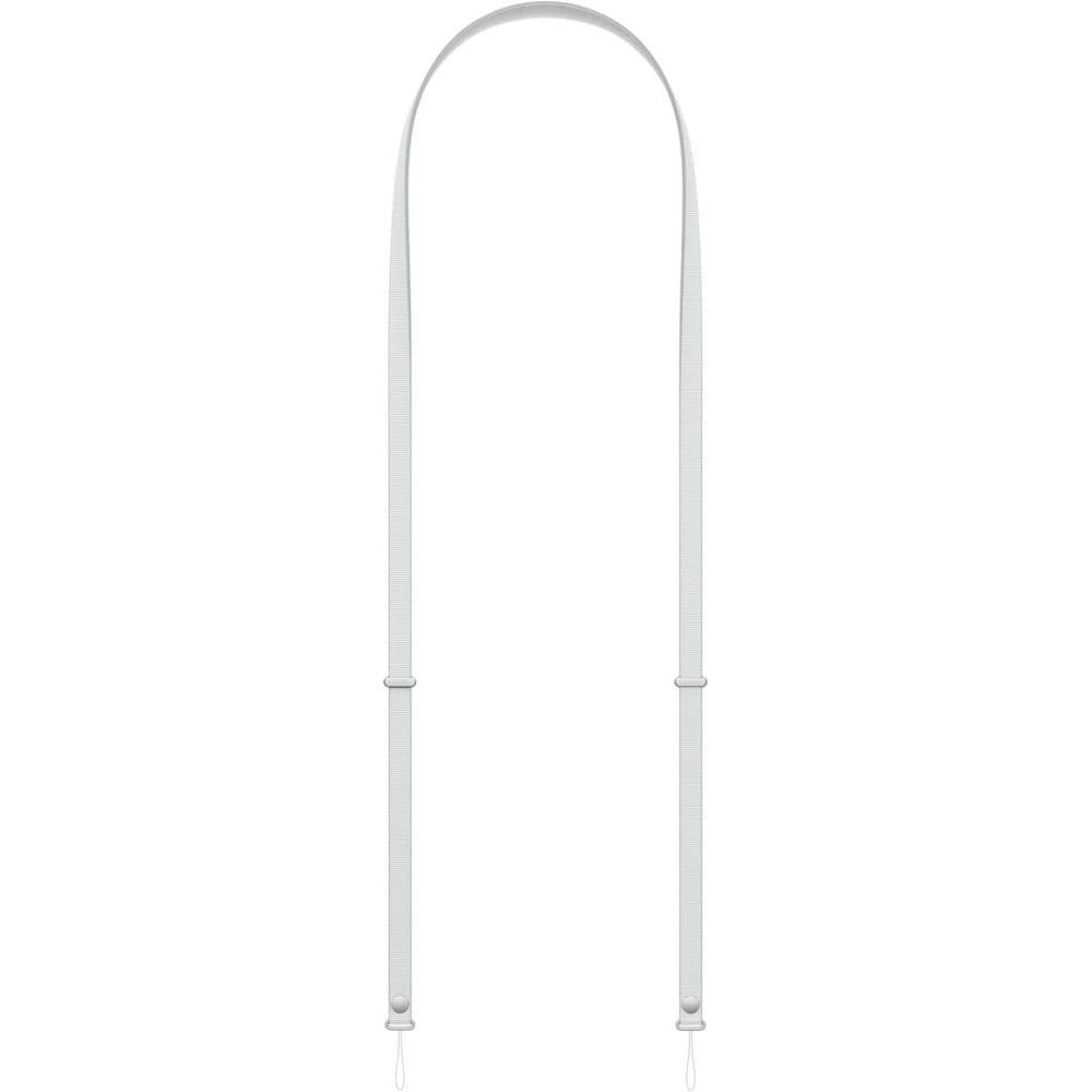 Apple Correa cruzada en gris claro, elegante y ajustable, para iPhone 17 y modelos compatibles, con hilos reciclados
