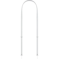 Apple Correa cruzada en gris claro, elegante y ajustable, para iPhone 17 y modelos compatibles, con hilos reciclados