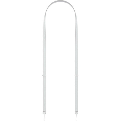 Apple Correa cruzada en gris claro, elegante y ajustable, para iPhone 17 y modelos compatibles, con hilos reciclados