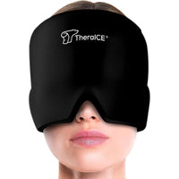Gorro Alivio para Migraña TheraICE, Calmante para el Dolor de Cabeza, Máscara Facial de Compresa Fría de Gel Refrescante