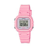 Reloj digital para mujer Casio Serie LA20WH resistente al agua, luz LED, cronómetro y calendario automático
